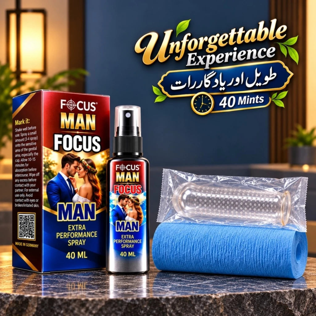 Man Focus(Delay Spray+Silicone Condom)