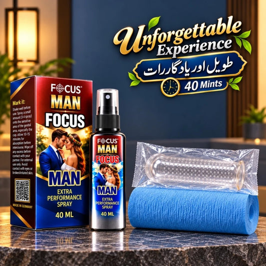 Man Focus(Delay Spray+Silicone Condom)