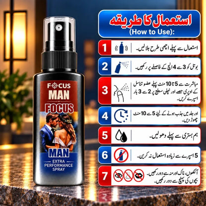 Man Focus(Delay Spray+Silicone Condom)