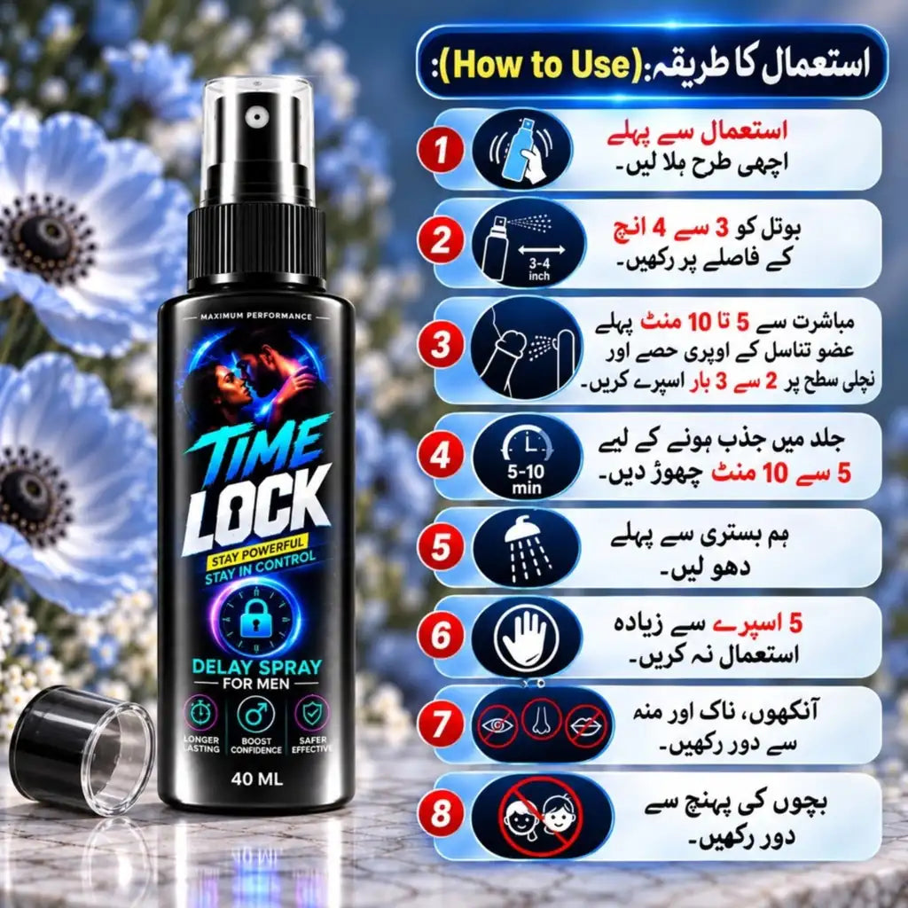 Time Lock(Delay Spray+Silicone Condom)