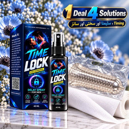 Time Lock(Delay Spray+Silicone Condom)