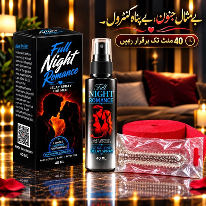 Full Night Romance(Delay Spray+Silicone Condom)