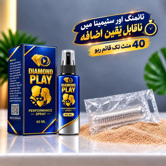 Diamond Play(Delay Spray+Silicone Condom)