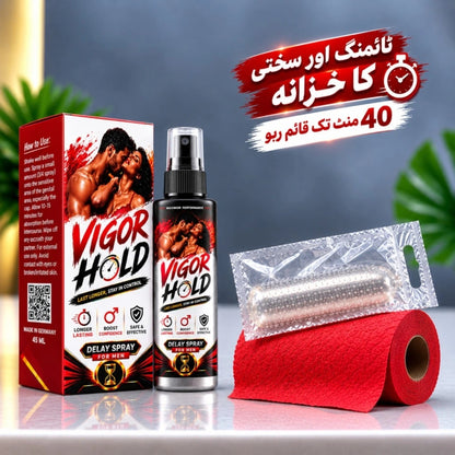 Vigor Hold(Delay Spray+Silicone Condom)