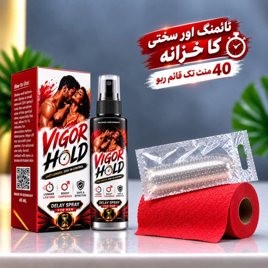 Vigor Hold(Delay Spray+Silicone Condom)