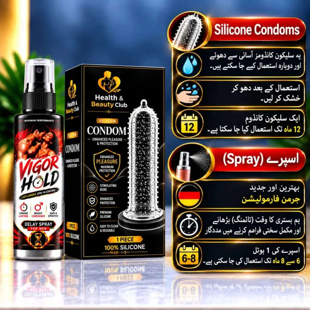 Vigor Hold(Delay Spray+Silicone Condom)