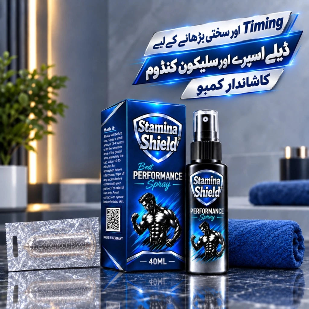 Stamina Shield(Delay Spray+Silicone Condom)