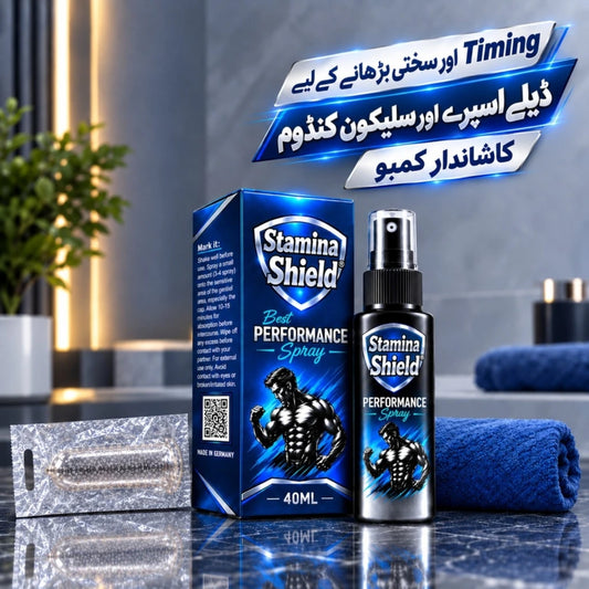Stamina Shield(Delay Spray+Silicone Condom)